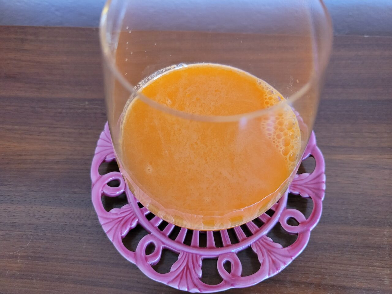 Kürbis, Mandarine und Karottensaft