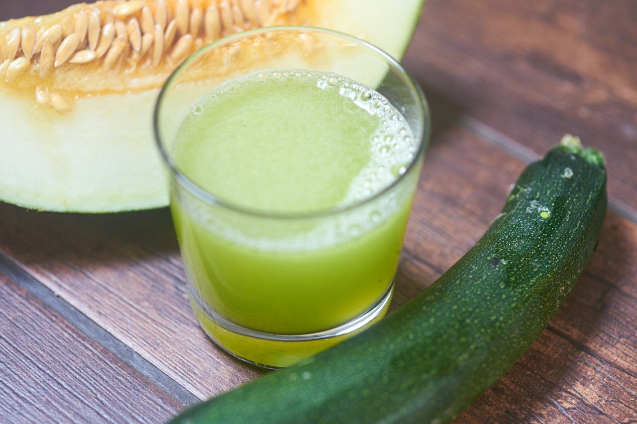 Zucchini-Saft mit Melone