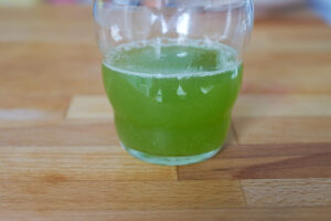 Gurkensaft aus dem Slow Juicer